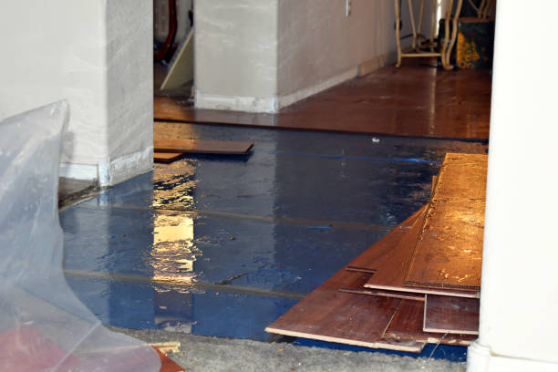 Professional Flood Cleanup technician working in Wharton, TX